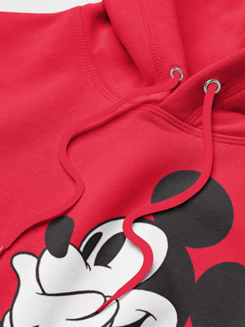 Mickey Terry Red Girls Hoodie