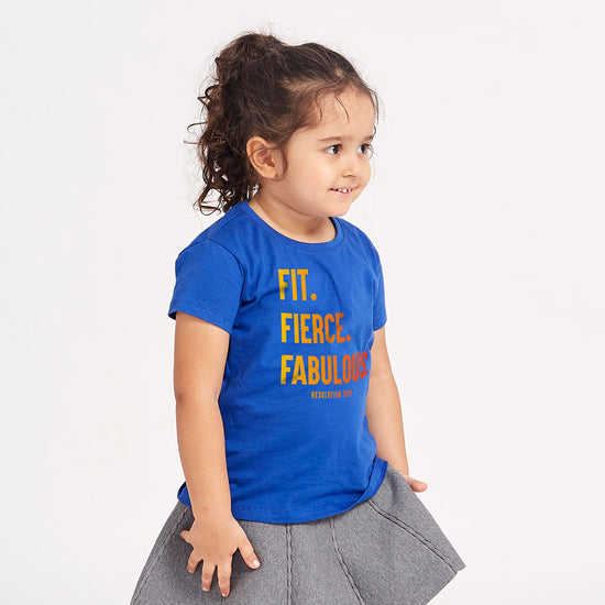 Fit, Fierce And Fabulous, Matching Family Tees Kid Daughter