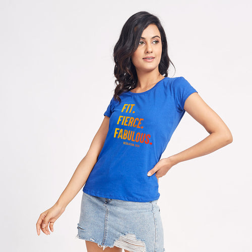 Fit, Fierce And Fabulous, Matching Family Tees For Mother