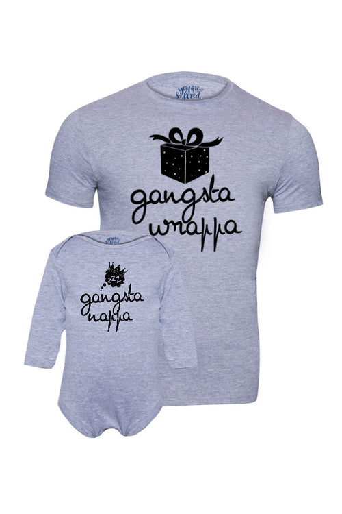 Gangsta, Dad And Baby Bodysuit And Tees