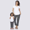 Mom Daughter yoga pyjama and Tee set