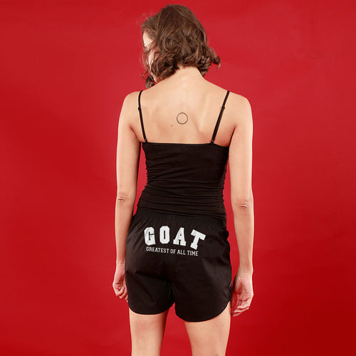 GOAT,  Matching Black Couple Boxers For Women