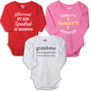 Grandmas Favorite, Set Of 3 Bodysuits For The Baby