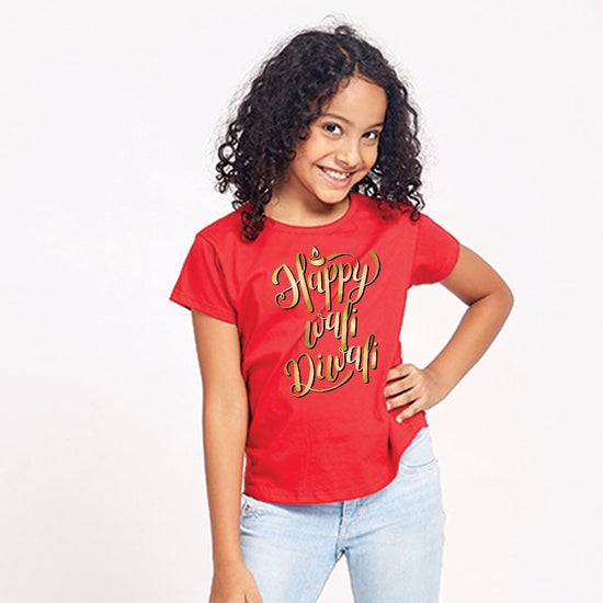 Happy Wali Diwali , Matching Family Tees For  Daughter