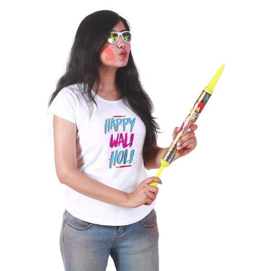 Happy Wali Holi Couple Tees For Women