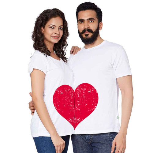 Heart In Couple Tees