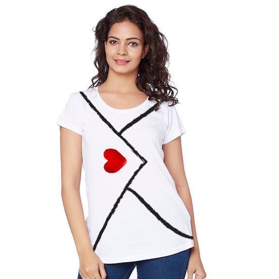 Heart Mail Couple Tees for women