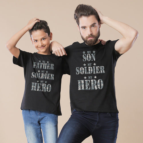 My Soldier My Hero Dad And Son T-Shirt