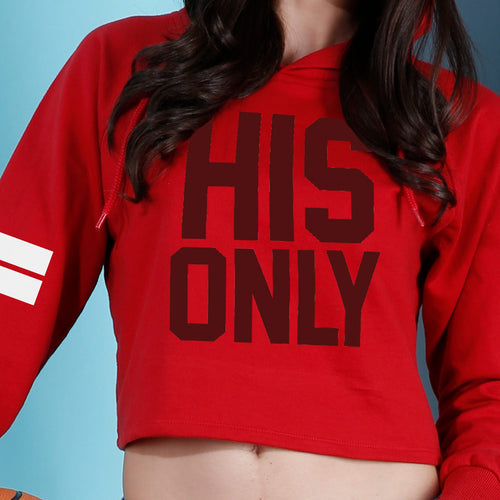 Her One/His Only, Matching Hoodies For Men And Crop Hoodie For Women
