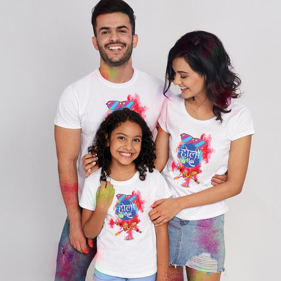Holi Hai Family Tees