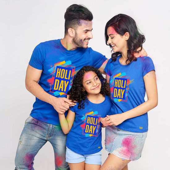 Holi Day Matching Tees For Family