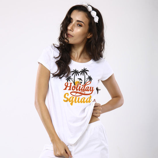 Holiday Squad Matching Family Tees for mother