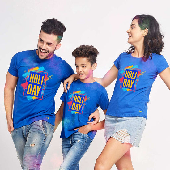 Holi Day Matching Tees For Family