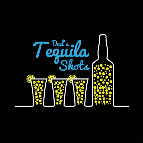 Black Tequila Shots Dad And Son Tshirt