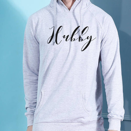 Hubby Wifey, Matching Hoodie For Men And Crop Hoodie For Women
