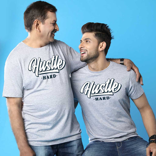 Hustle, Dad And Son Matching Adult Tees