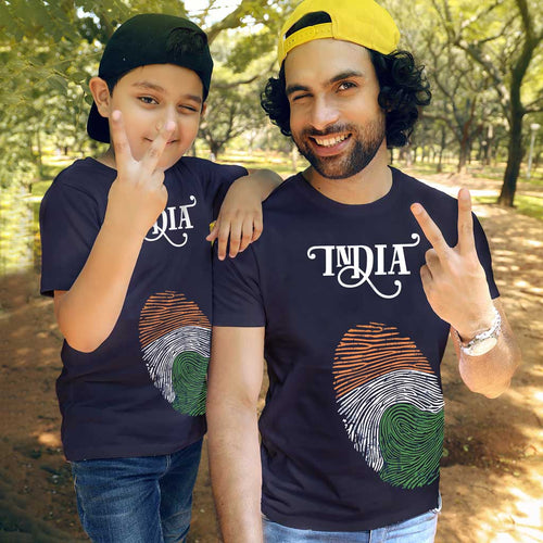 India Thumb, Matching Dad and Son Tees