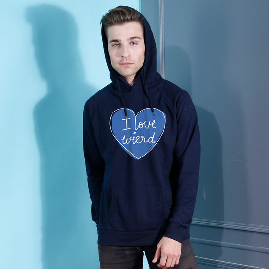 I am wierd/ I Love Wierd Hoodies For Men