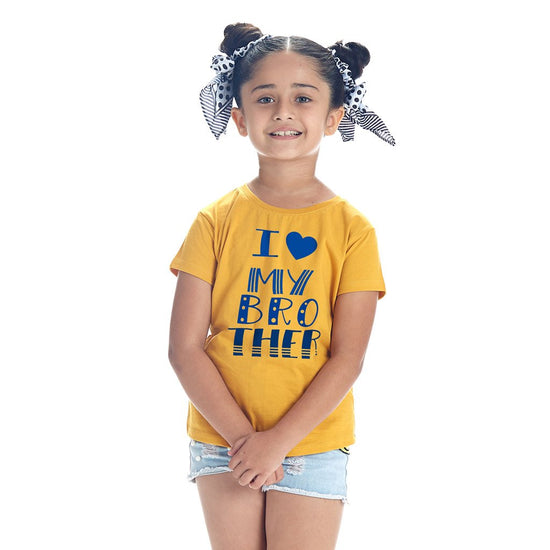 I Love My Bro/Sis, Matching Sibling Tees For Girl