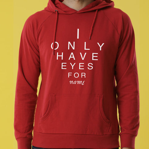 Only Eyes For You Personalised Hoodies For Couples
