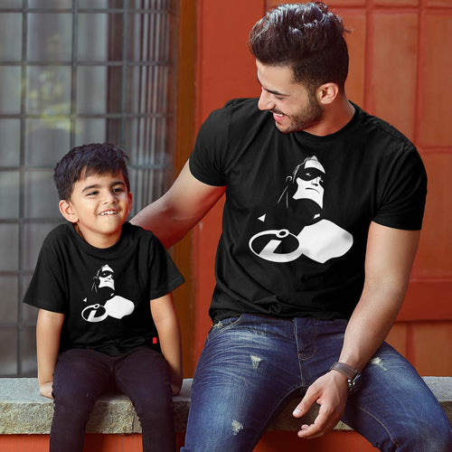 Incredible Dad And Son, Matching Marvel Tees For Dad And Son