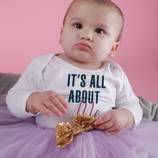 It's All About Me, Matching Tee And Bodysuit For Baby (Girl)