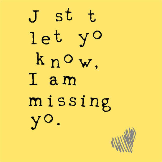 Just Let You Know I Am Missing You Couple Tees