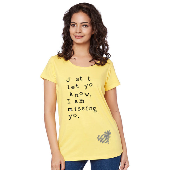 Just Let You Know I Am Missing You Couple Tees for women