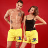 Leave Us Alone, Matching Yellow Couple Boxers