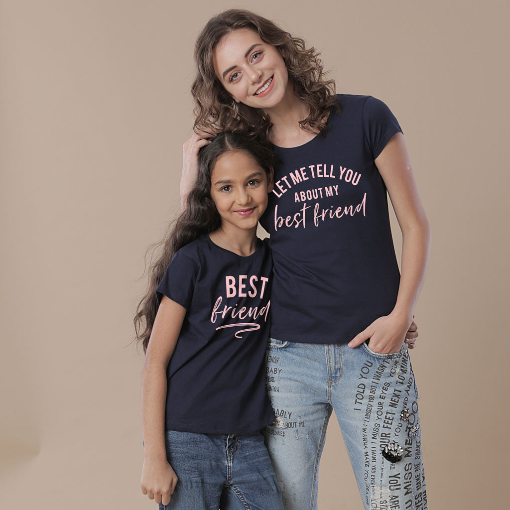 Jeans Mama And Baby Matching Shirts Best Friend, Matching Tees For