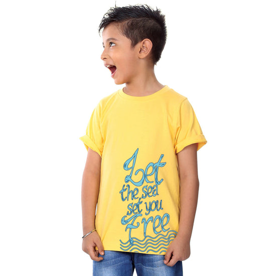 Let The Sea Set You, Matching Travel Tees For Boy