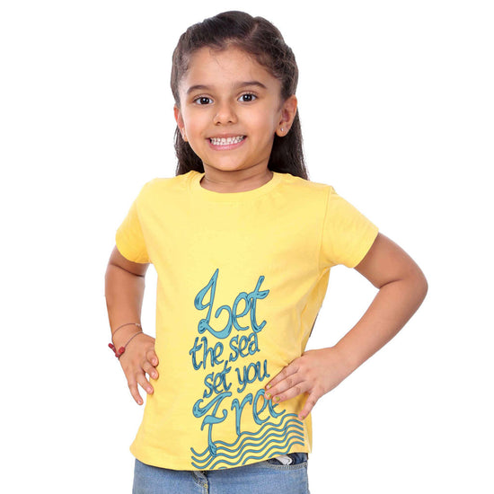Let The Sea Set You, Matching Travel Tees For Girl