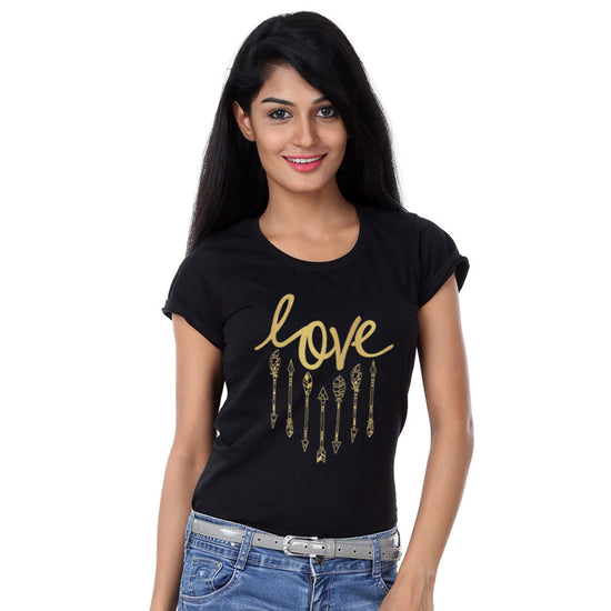 Love arrow Couple Tees For women