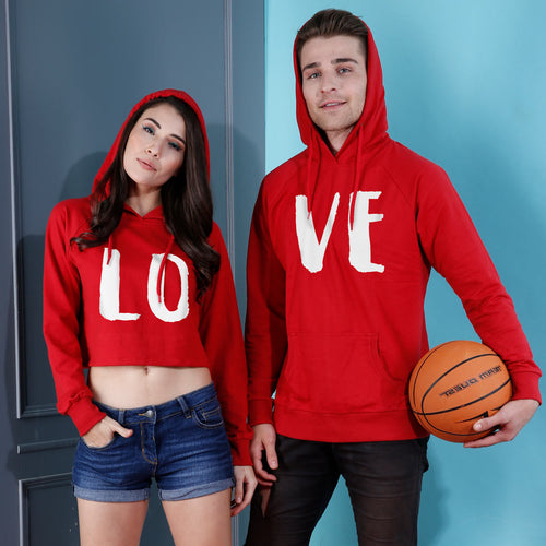 Lo/Ve, Matching Hoodies For Men And Crop Hoodie For Women