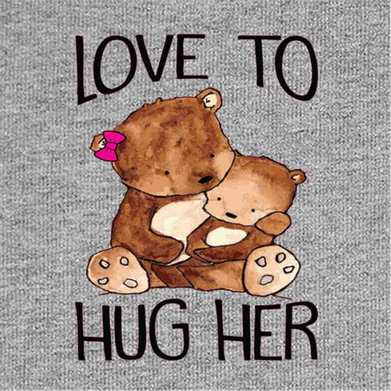 Love to Hug her/Love to hug him Bodysuit and Tees