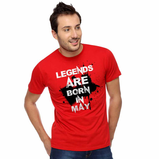 Legends are born in May Birthday Tee