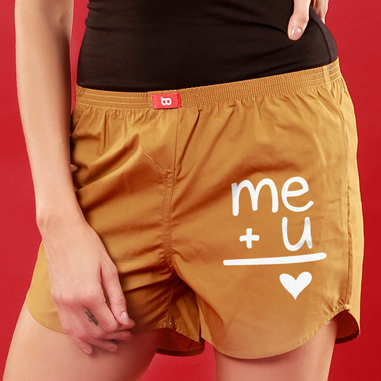 Me + U, Matching Mustard Couple Boxers