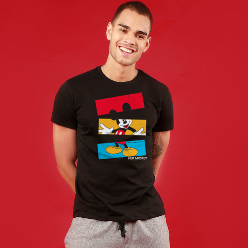 The Mickey Pieces, Matching Disney Couple Crop Top And Tee