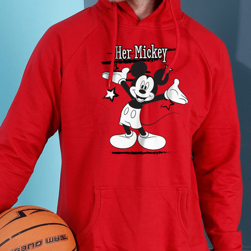 Her Mickey/His Minne, Disney  Hoodie For Men And Crop Hoodie For Women