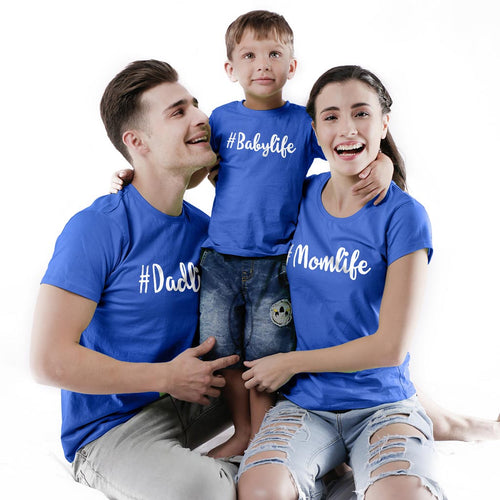 #Momlife #Dadlife #Babylife, Matching Tees For Family