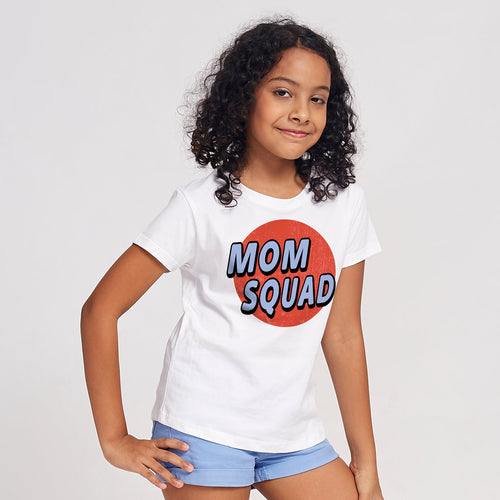 Mom Squad, Matching Tees For Mom And Two Daughters