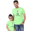 Bright Green Big/Little Monster Father-Son Tees