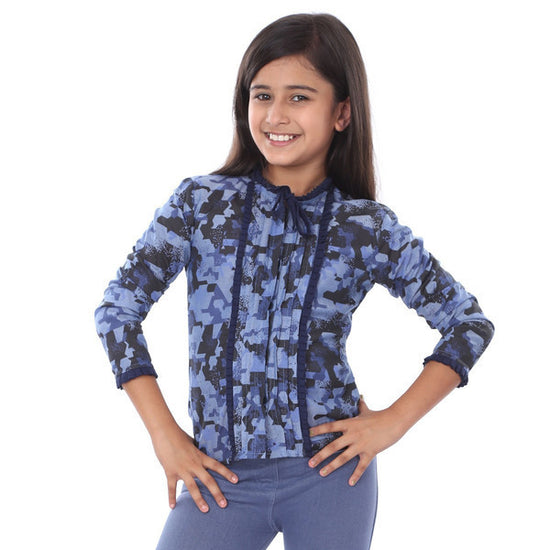 Mother-Daughter Ruffled Full Sleeved Shirt