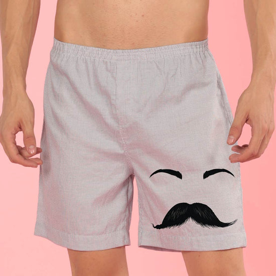 Moustaches and Eye lashes, Matching Couple Boxers
