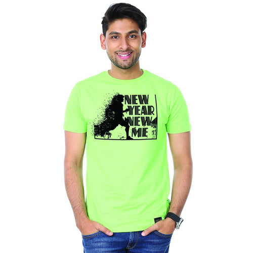 Bright Green New Year New Me Father-Son Tees