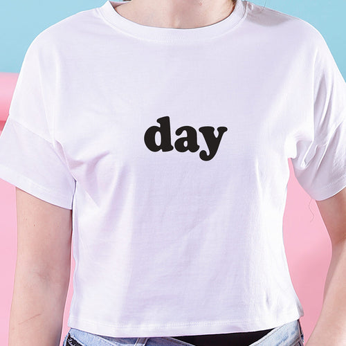 Day And Night, Crop Tops For Bffs