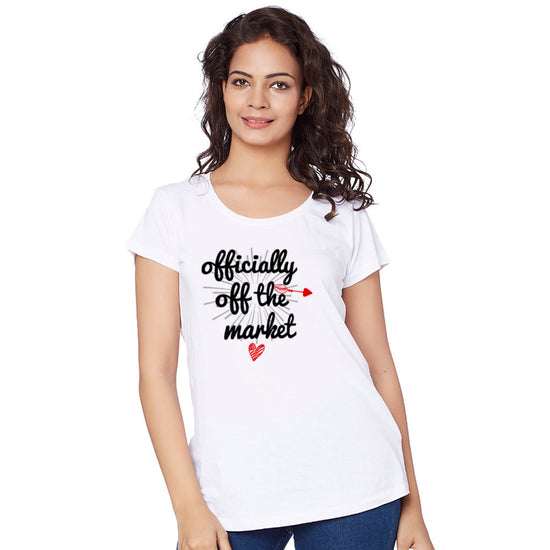 Officially Off The Market Couple Tees for women