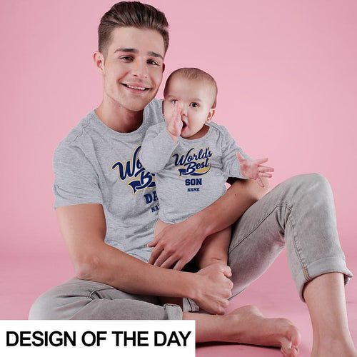 World's Best Dad  Dad-Baby Bodysuit and Tees