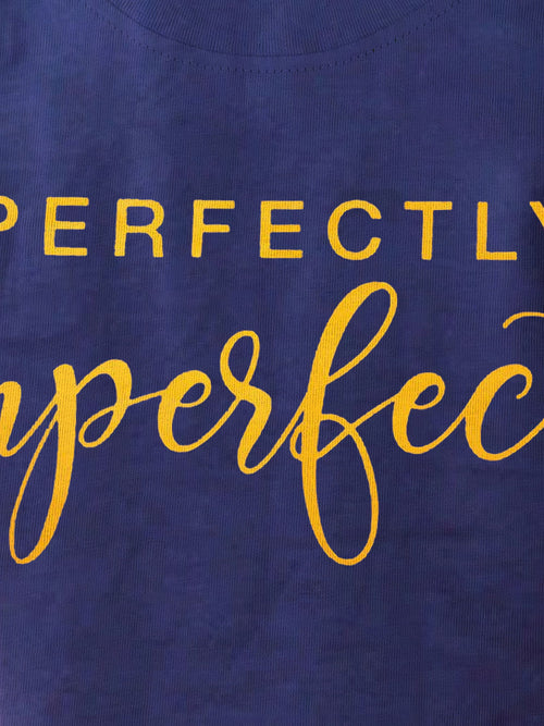 Perfectly Imperfect Navy Women Crop Top