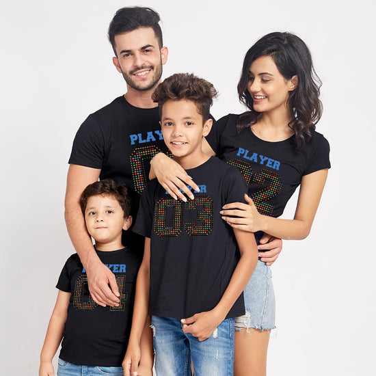 Player 01/02/03/04 Family Tees